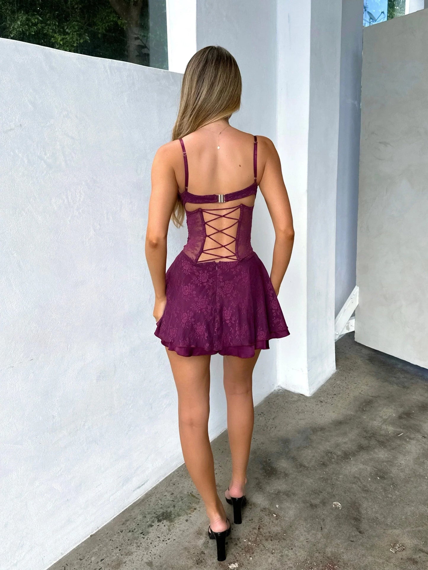 JASE MINI DRESS PLUM