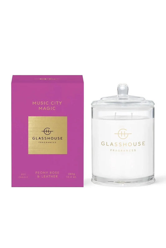 Glasshouse Music City Magic Candle