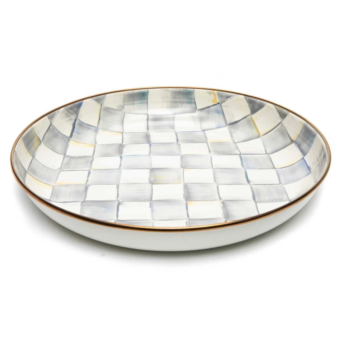 MacKenzie-Childs Sterling Check Abundant Bowl