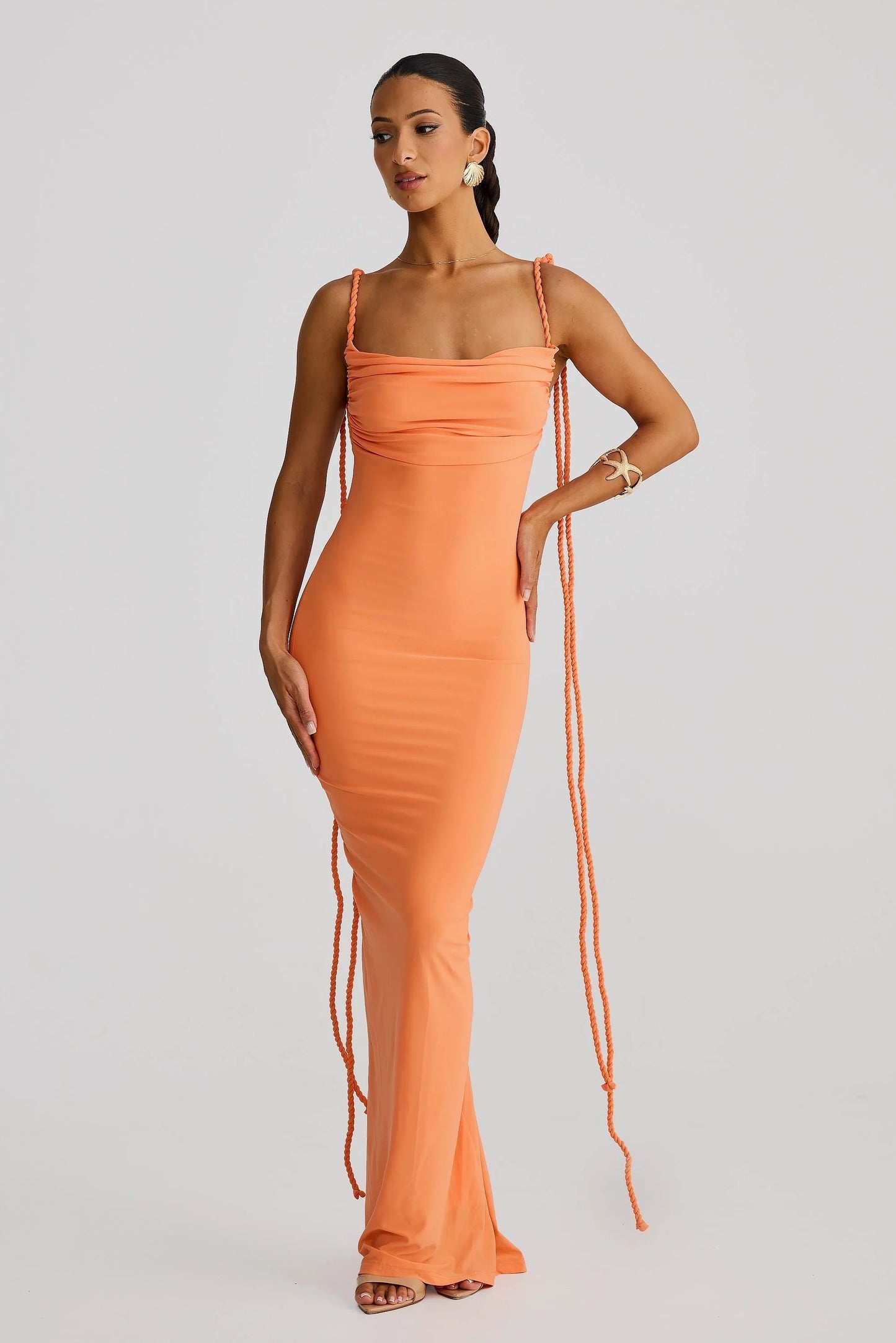Amora Gown - Papaya