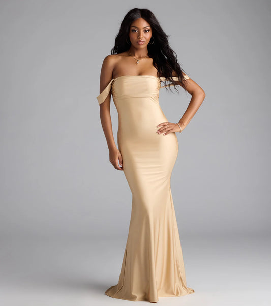 Maylah Off-The-Shoulder Mermaid Dress