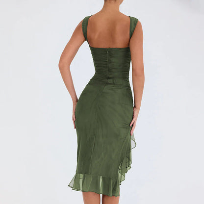 Olivia - Ruffle Midi Dress