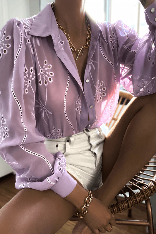 Elise Blouse - Lilac