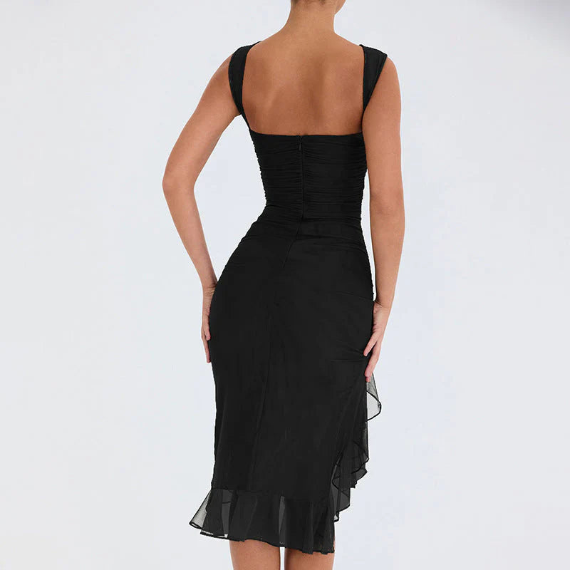 Olivia - Ruffle Midi Dress