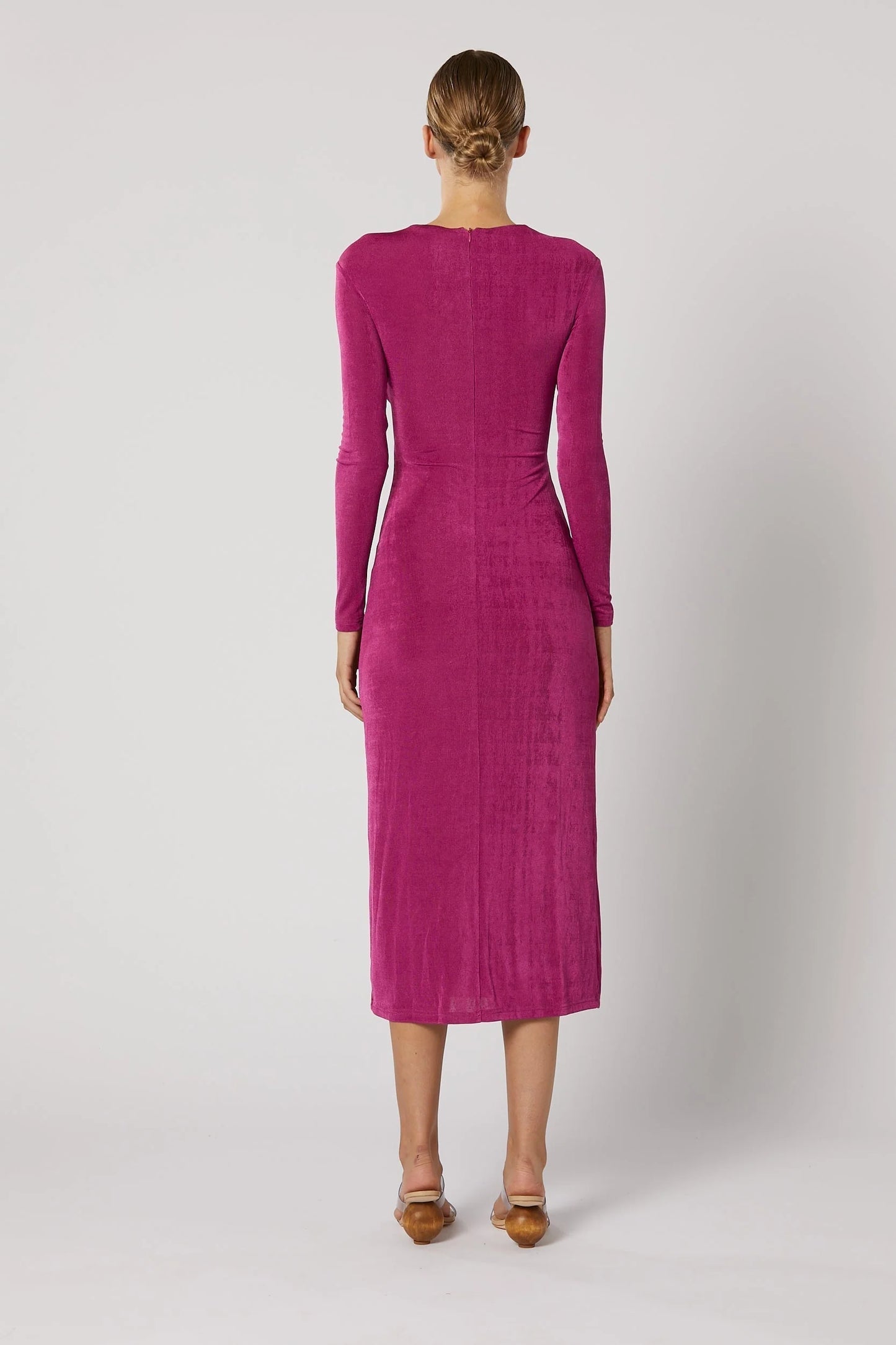 Ithaca Cut Out Dress - Fuchsia
