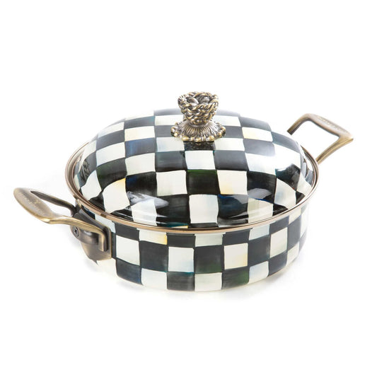 Courtly Check Enamel 3 Qt. Casserole