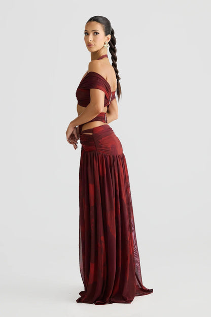 Martina Skirt - Marble Print