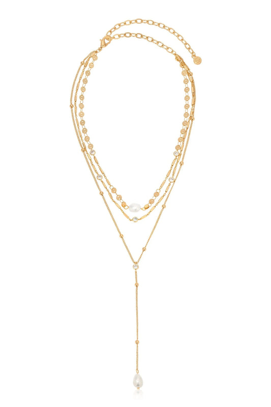 Forever Falling Pearl Lariat