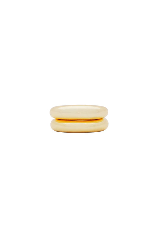 Dome Ring Set - 18k Gold Plated