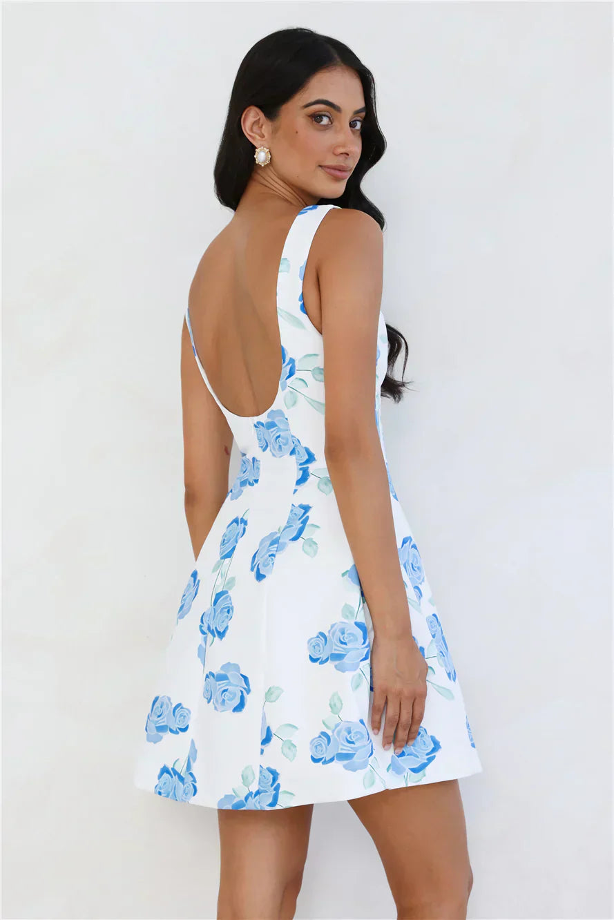 Rosy Horizon Mini Dress