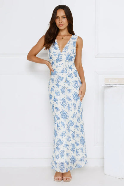 Soft Florals Maxi Dress