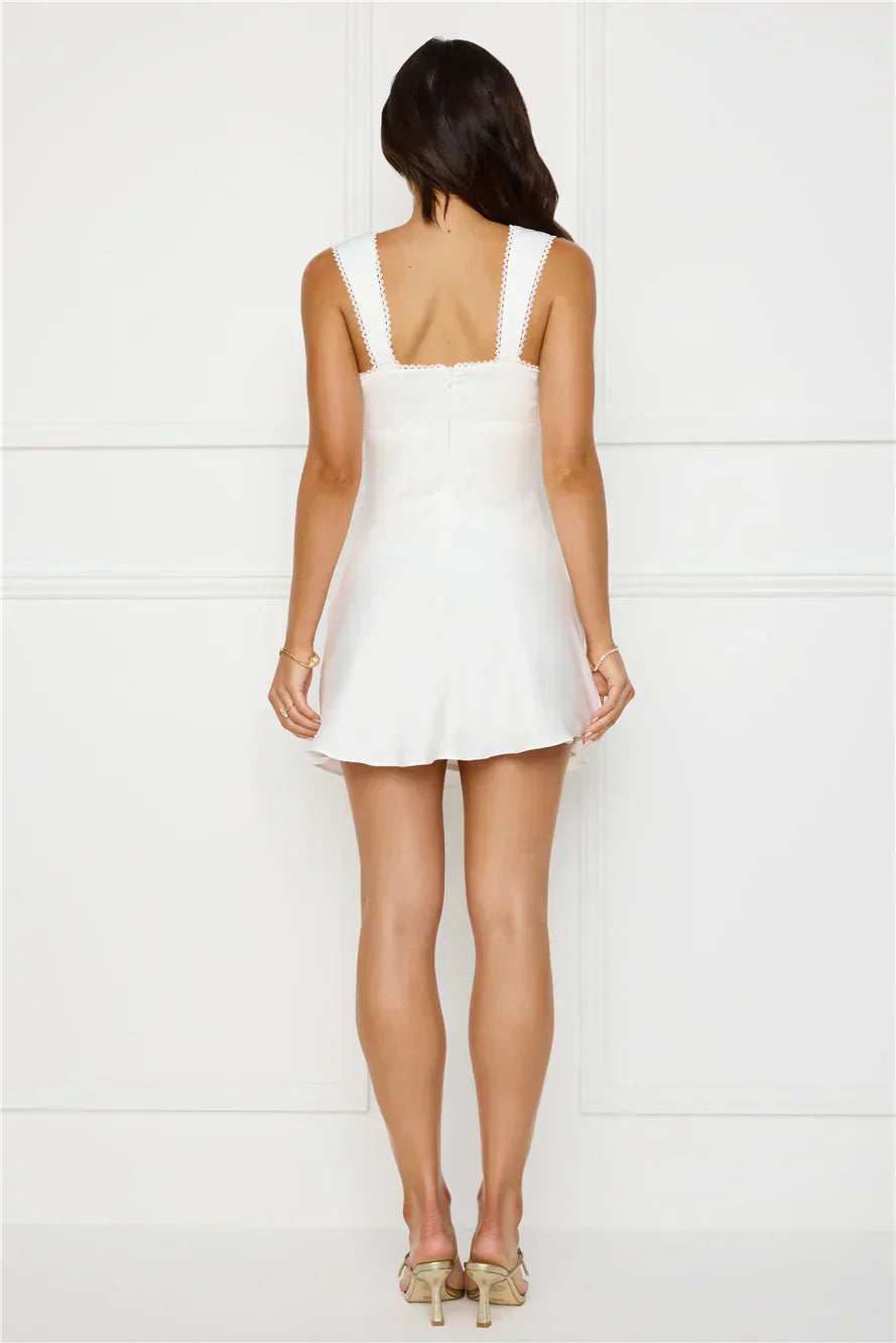 Exotic Flair Satin Mini Dress