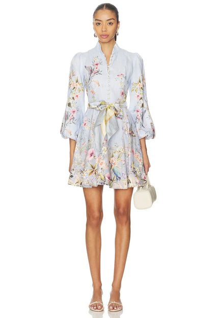 Rebellion Button Mini Dress