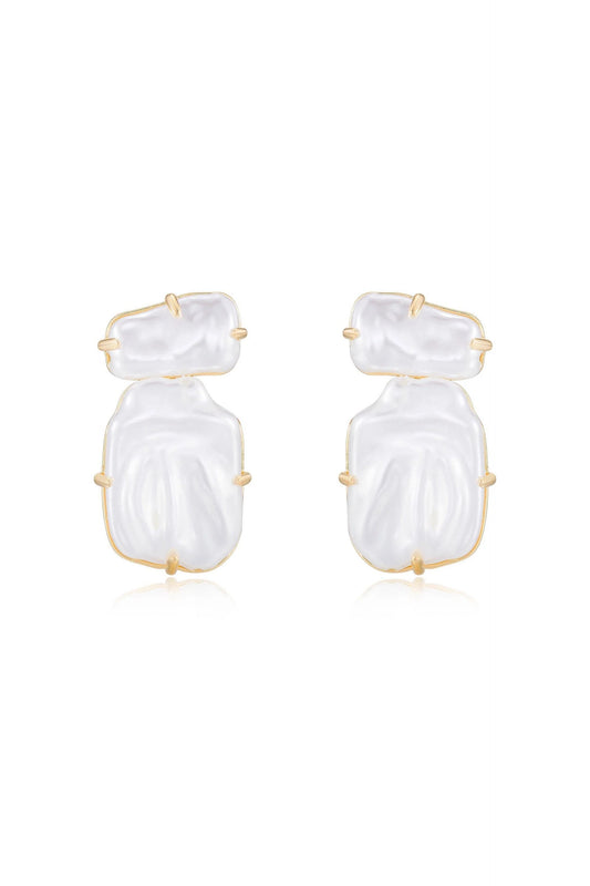 Double Pearl Earrings