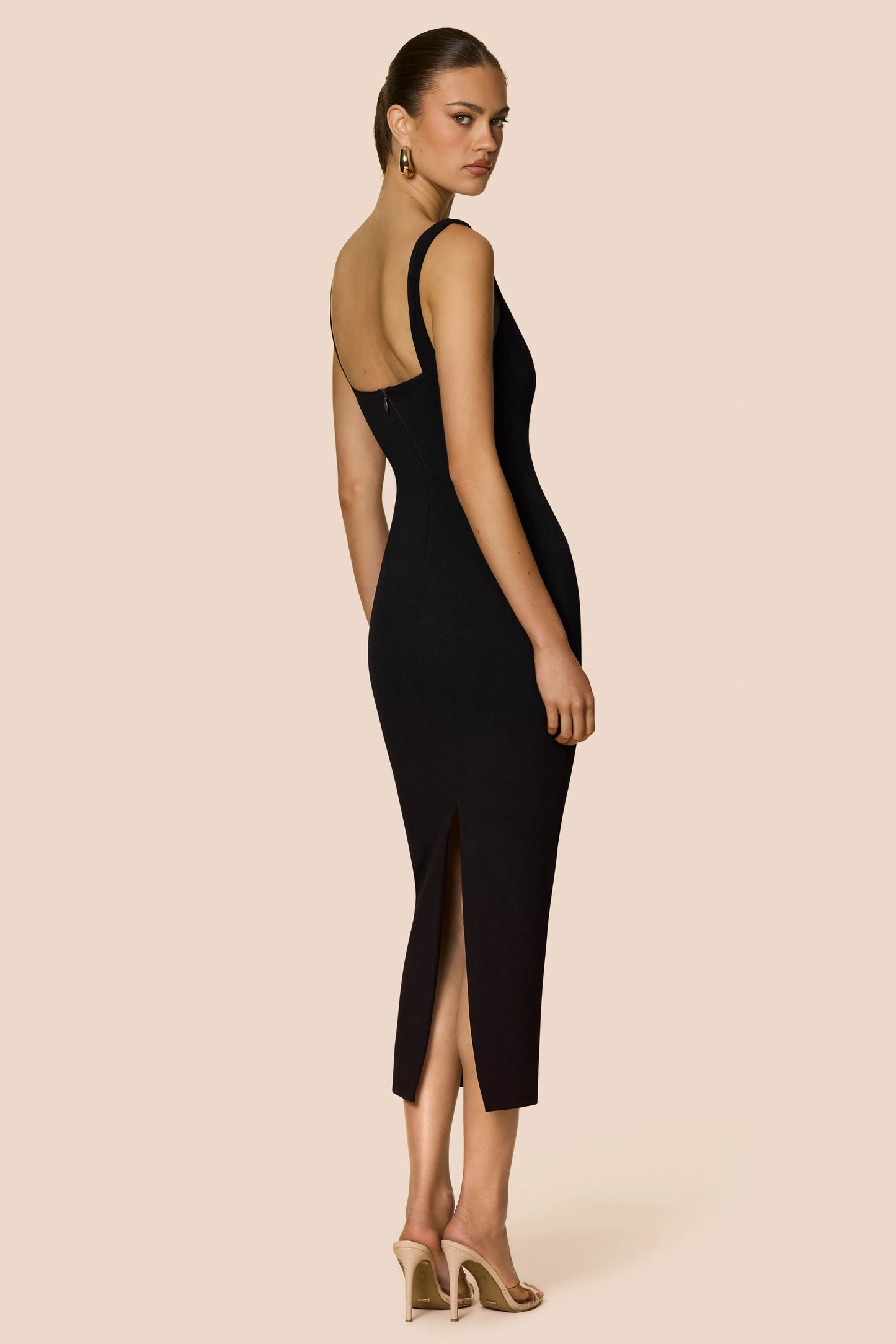 Nookie Elle Midi Dress - Black