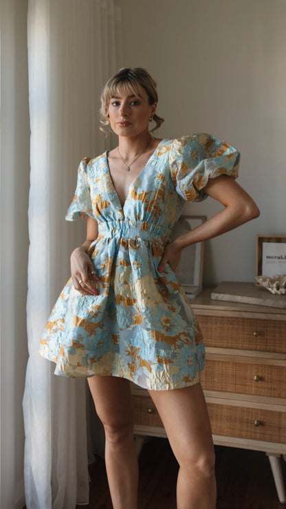 Abel Mini Dress - Blue