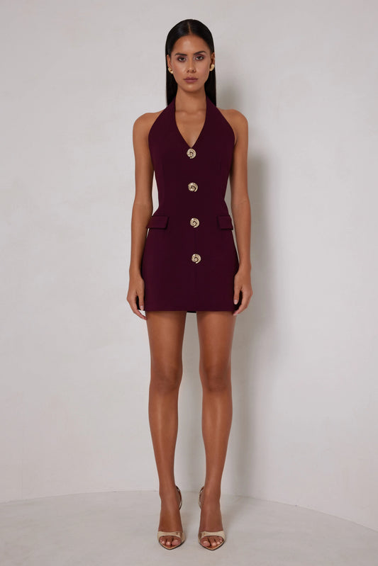 Jillian Dress - Deep Plum