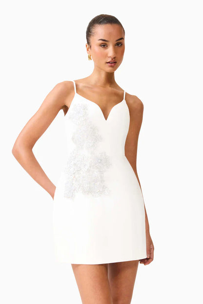 Stella Tulip Mini Dress in White