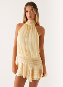 DAISY CHIFFON MINI DRESS