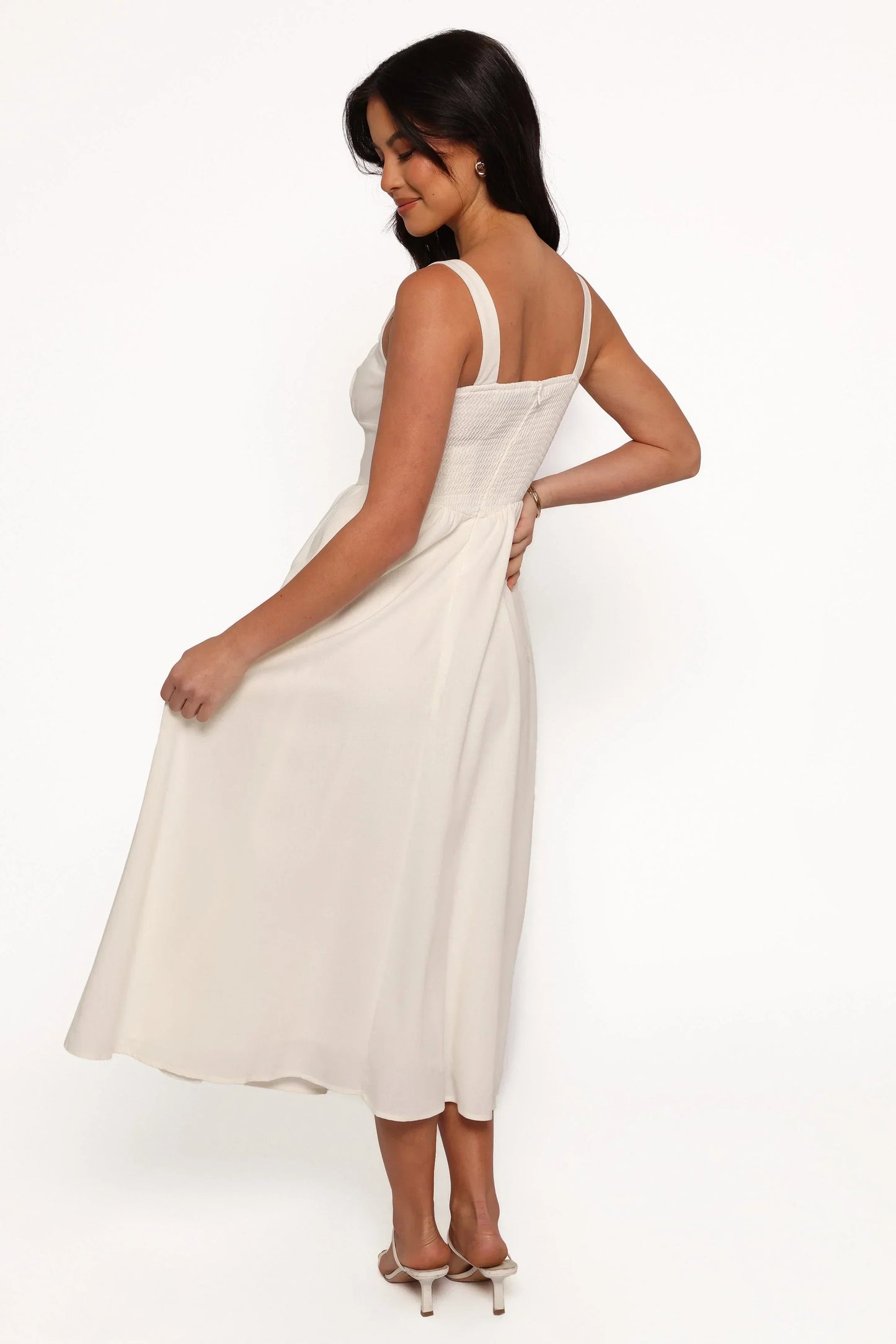 Kinslee Midi Dress - White