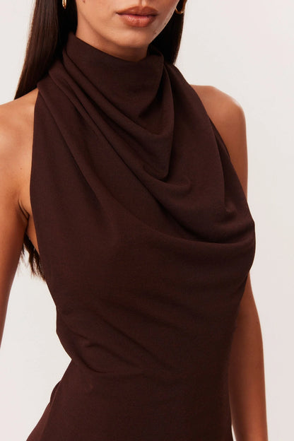 Sonia Mini Dress - Chocolate