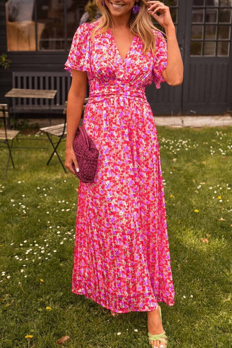 Serina – Maxi dress with V-neck and elegant flow