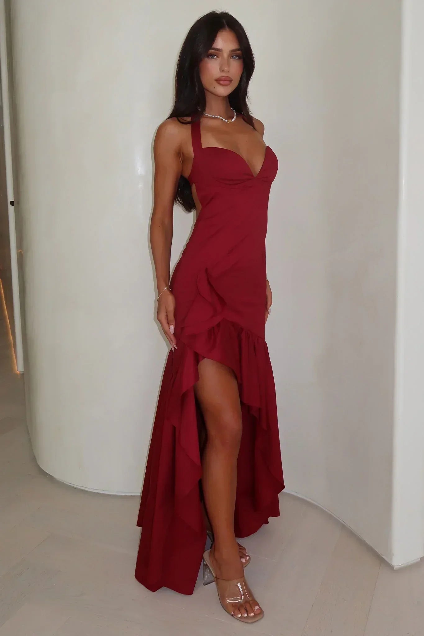 Neva Maxi Dress - Red