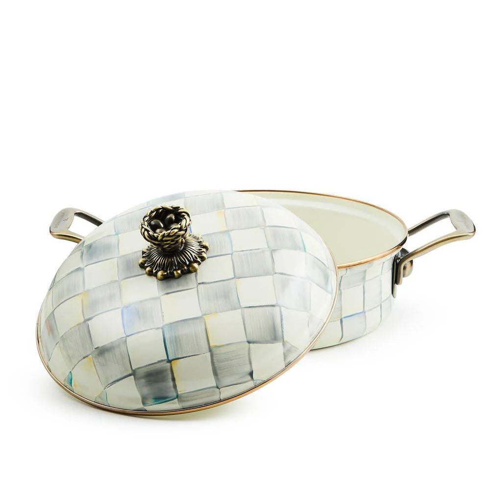 MacKenzie-Childs Sterling Check Cookware 3 Qt. Casserole
